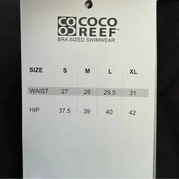 Coco Reef Diva Mesh High Waist Bikini Bottoms Black Size XL NWT - Picture 11 of 12